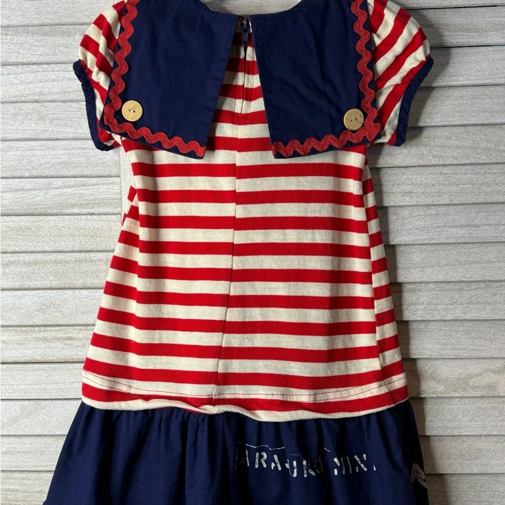 Harajuku Target. Nautical Striped Kids Dress Red and Blue. Great Condition. 2/3